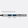 Orico USB-A Hub 1xUSB 3.0 / 2xUSB 2.0 + Minneskortläsare microSD - 5Gbps