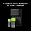 Green Cell VitalCharger Batteiladdare för 4st AA/AAA Ni-MH - USB