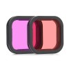 Färgfilter 2-pack - Röd light + Lila till GoPro Hero12/11/Mini/10/9 Black - Kit
