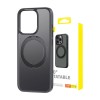 Baseus Magnetic Phone Case for iPhone 15 Pro Max Baseus CyberLoop Series - Svart