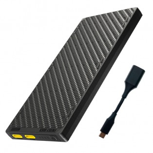 Nitecore NB10000 GEN3 Power bank - 10000mAh, 2xUSB-C, QC 3.0 / PD 22.5W - Kolfiber