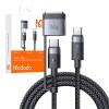 Mcdodo 2 in 1 USB-C till USB-C + Magsafe 3, CA-7131 Kabel, PD 240W, 48V/5A, 2m - Svart