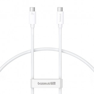 Baseus Superior Series 2 USB-C - USB-C Kabel, USB4, 40Gbps, 240W, 48V/5A, 1m - Vit