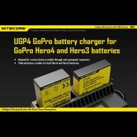 Nitecore Batteriladdare UGP4 för GoPro Hero4/3 batterier - Dubbel AHDBT-401, 301, 201