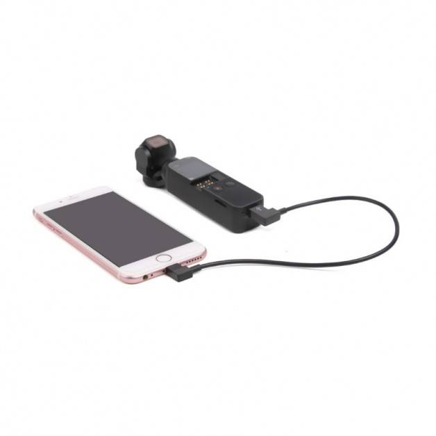 Datakabel för DJI Osmo Pocket 1/2 till iPhone - USB-C till Lightning - 20cm