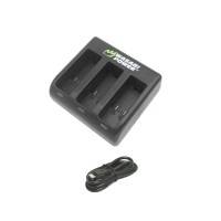 Wasabi Power Batterier och Batteriladdare - Trippel - för GoPro Hero8/7/6/5 - Paket