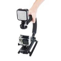 Stabilisering / handgrepp / handtag / hållare belysning / GoPro / Kamera