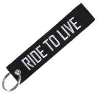 Nyckelband - RIDE TO LIVE / LIVE TO RIDE - Svart/Vit