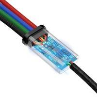 Baseus Rapid Series 4-in-1, USB kabel 3.5A, 1.2m - Multi, 2xUSB-C / Lightning / MicroUSB