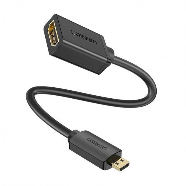 Ugreen Adapter Micro HDMI - HDMI - 0.22m - Svart
