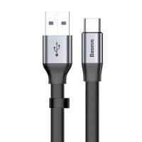 Baseus Simple HW Quick Charge Cable USB-A - USB-C-Kabel, QC 3.0, 5A, 0.23m - Grå