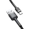 Baseus Cafule USB-A - USB-C kabel, 3A, 0.5m - Svart