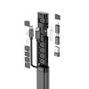 Budi 9 i 1 Multi-Function Stick - Multikabel, Förvaring för SIM och Minneskort, Läsare, Mobilställ