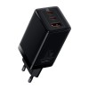 Baseus GaN3 PRO Fast Charger - Väggladdare - Snabbladdare QC4+ / PD 65W - 100-240V till USB - 3xUSB Typ A/C - Svart