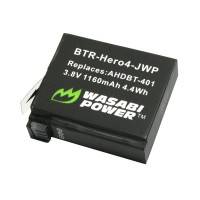 Wasabi Power Batterier och Batteriladdare för GoPro Hero4/3 batterier - Trippel AHDBT-401, 301, 201 - Paket